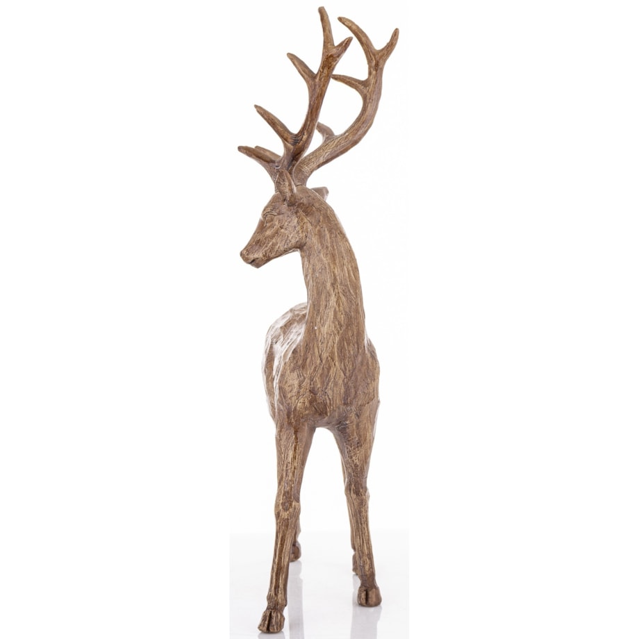 Figurka - brązowy jeleń 46x10x28 cm MARRONE-2