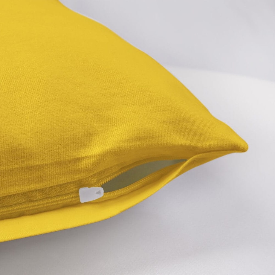 Poszewka satynowa 70x80 kolor żółta