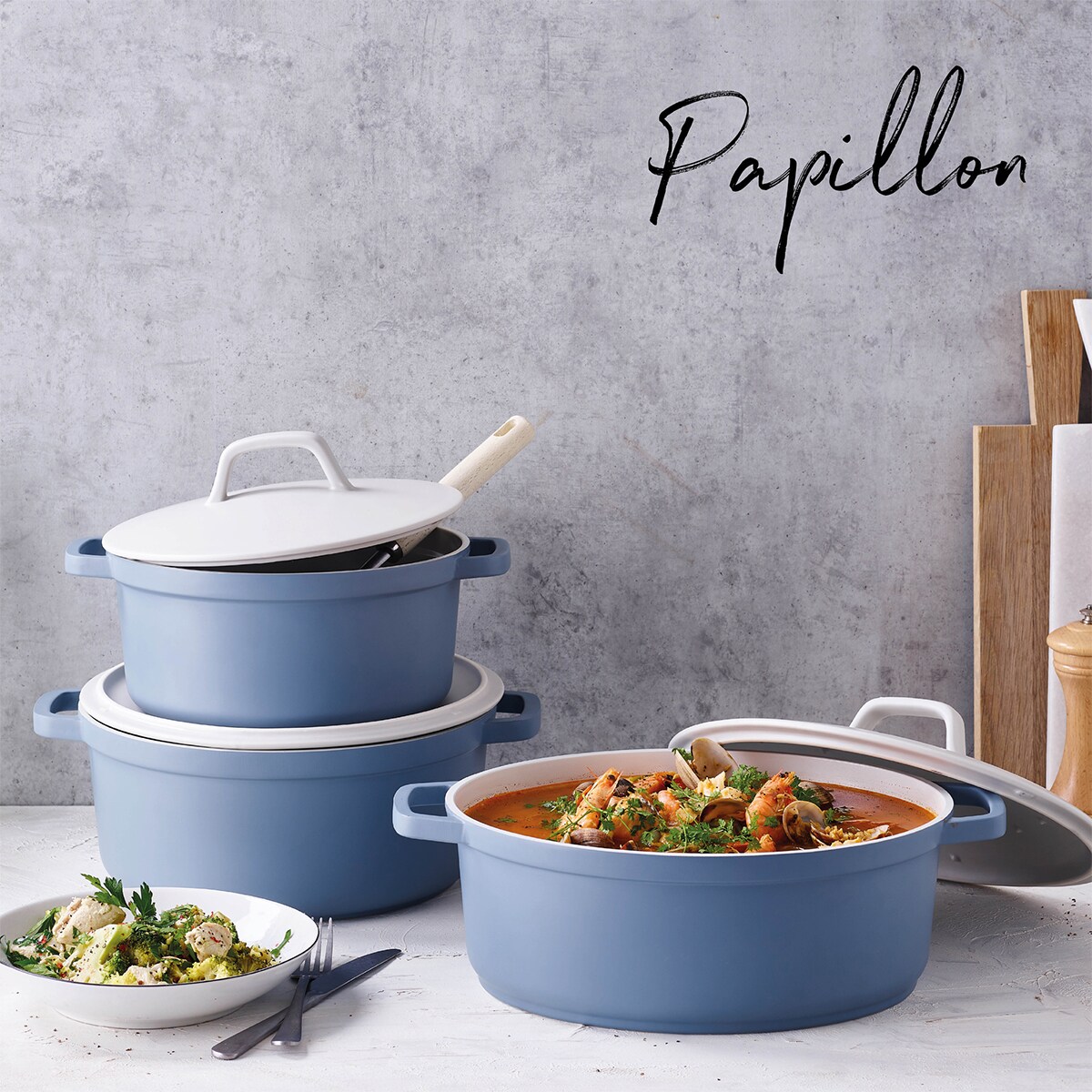 Garnek aluminiowy z pokrywką 4.5L - 24cm PAPILLON / BEKA