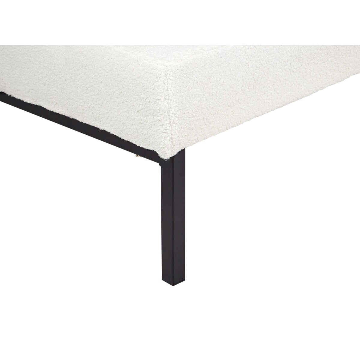 Szezlong boucle biały CHINON