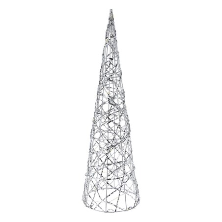 Druciana choinka, figurka z LED 40 cm