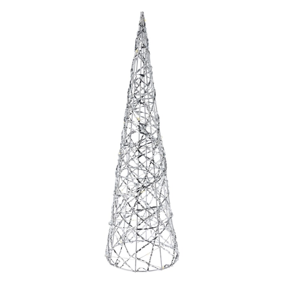 Druciana choinka, figurka z LED 40 cm