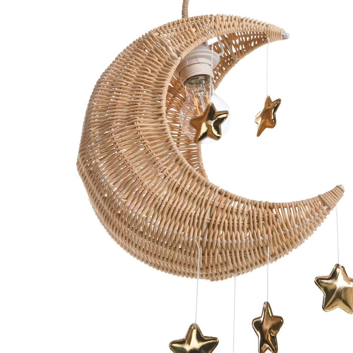 Lampa wisząca Księżyc ORCHON Rattan Naturalny