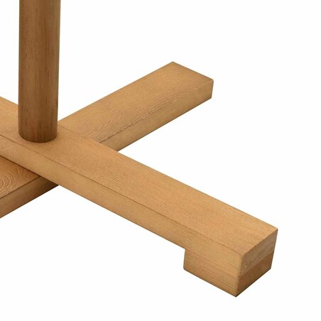 vidaXL Drewniana choinka z podstawą Brązowy 210 cm Lite drewno sosnowe