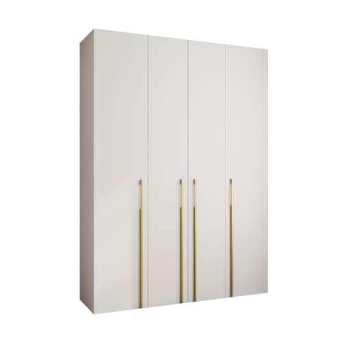 Szafa czterodrzwiowa Como 3 180 gł.50 biały+złoty