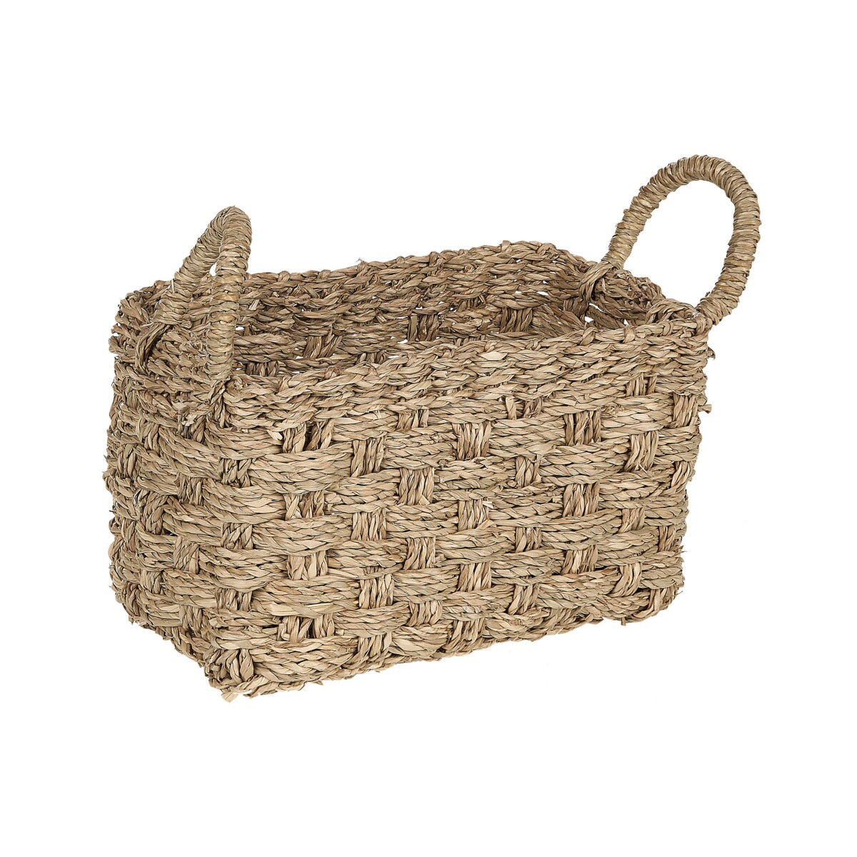 Zestaw 3 koszy z trawy morskiej jasny HOIAN