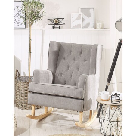 Fotel bujany jasnoszary TRONDHEIM II