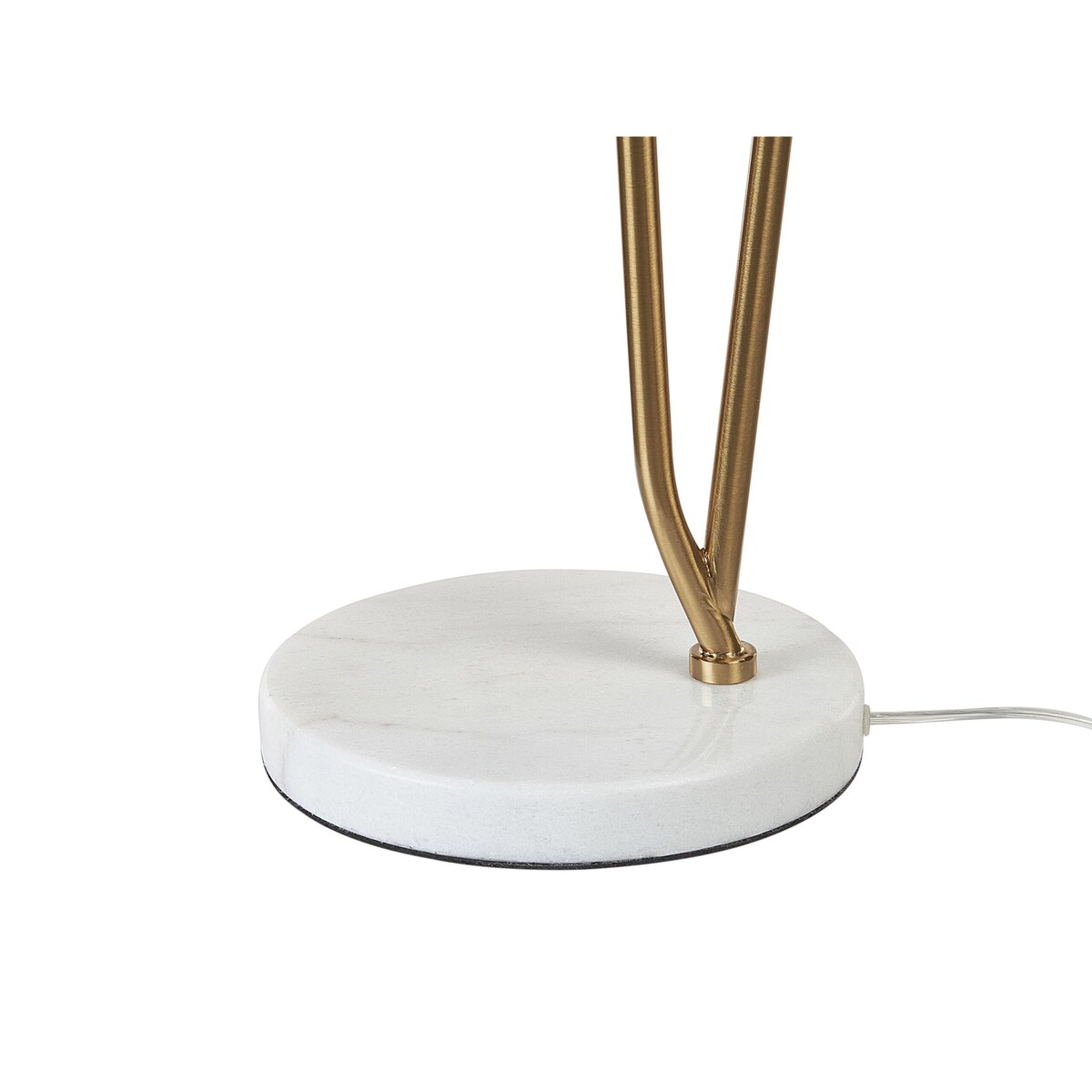 Lampa stołowa metalowa złota z czarnym DANTO