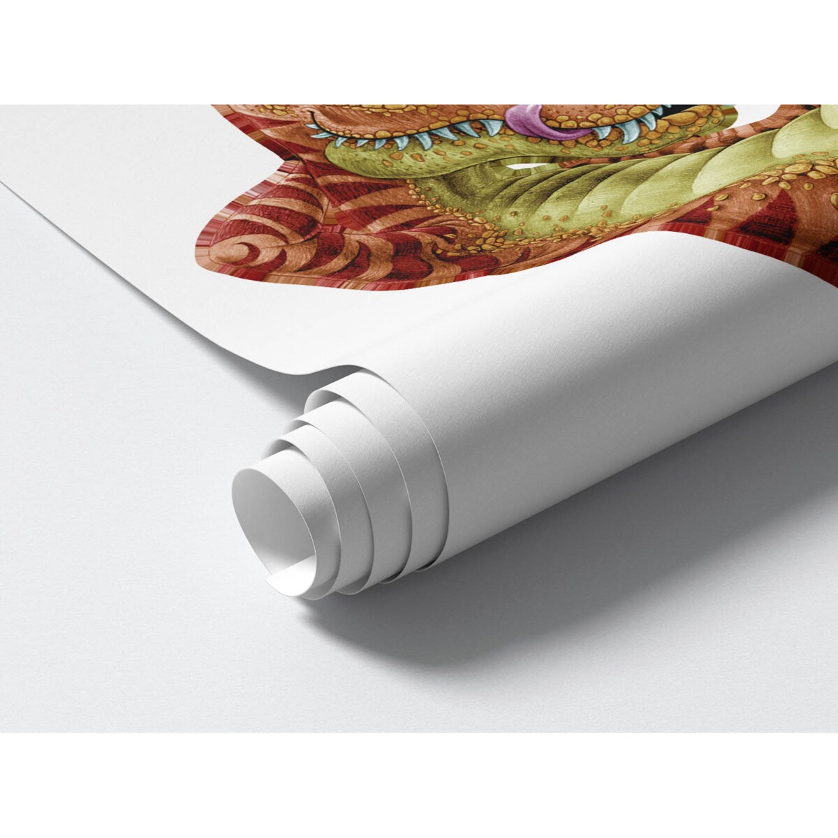 Zestaw naklejek na ścianę, Kolorowe dinozaury, 100cm