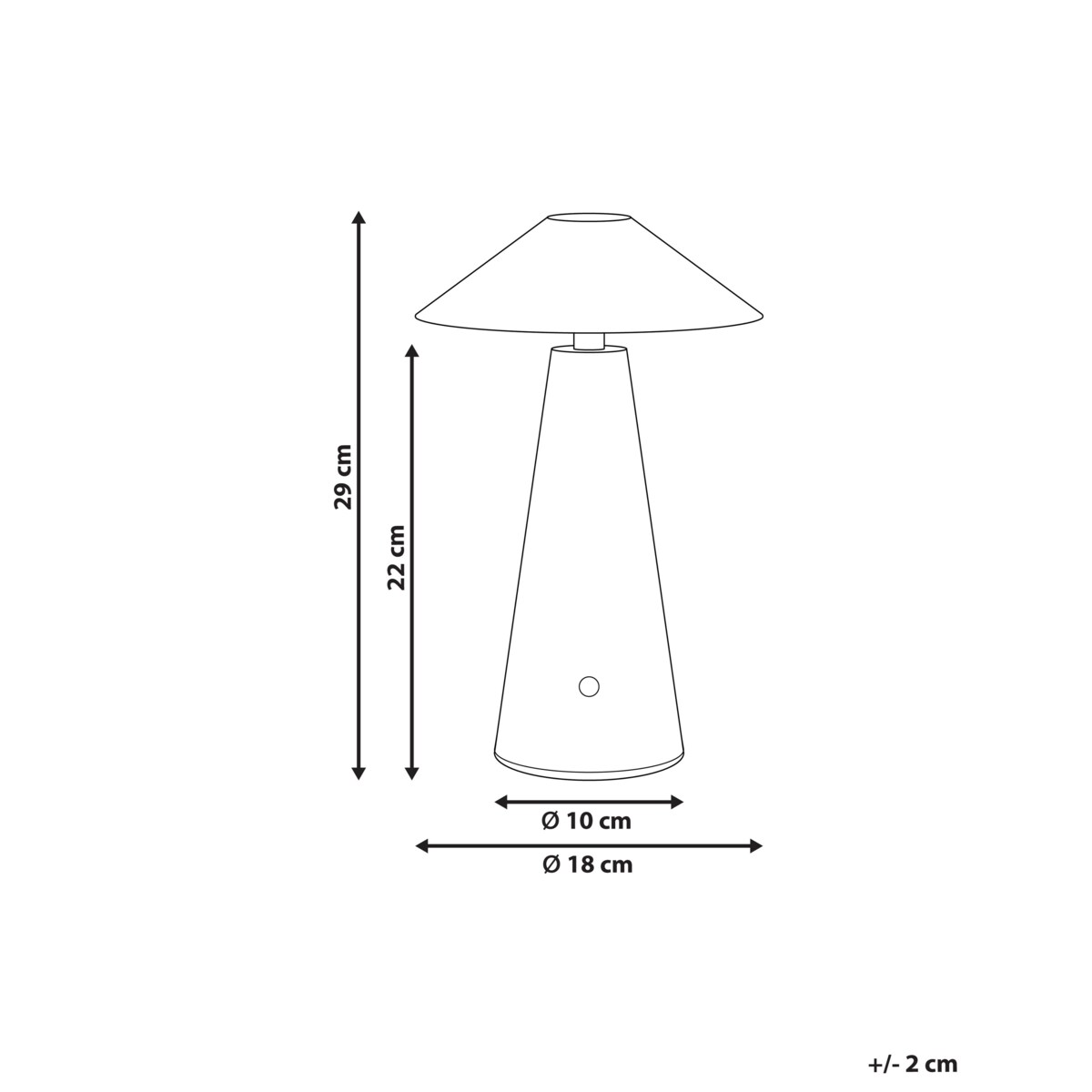 Bezprzewodowa lampa stołowa LED APAYAO Ze ściemniaczem Metal Niebieski