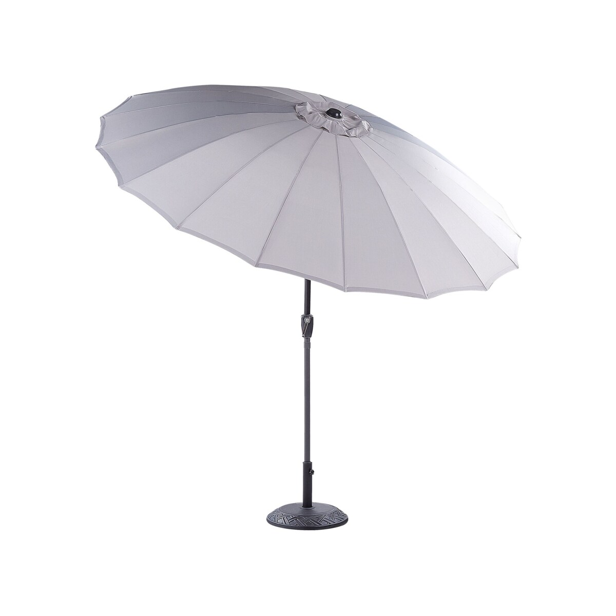 Parasol ogrodowy ⌀ 255 cm szary BAIA