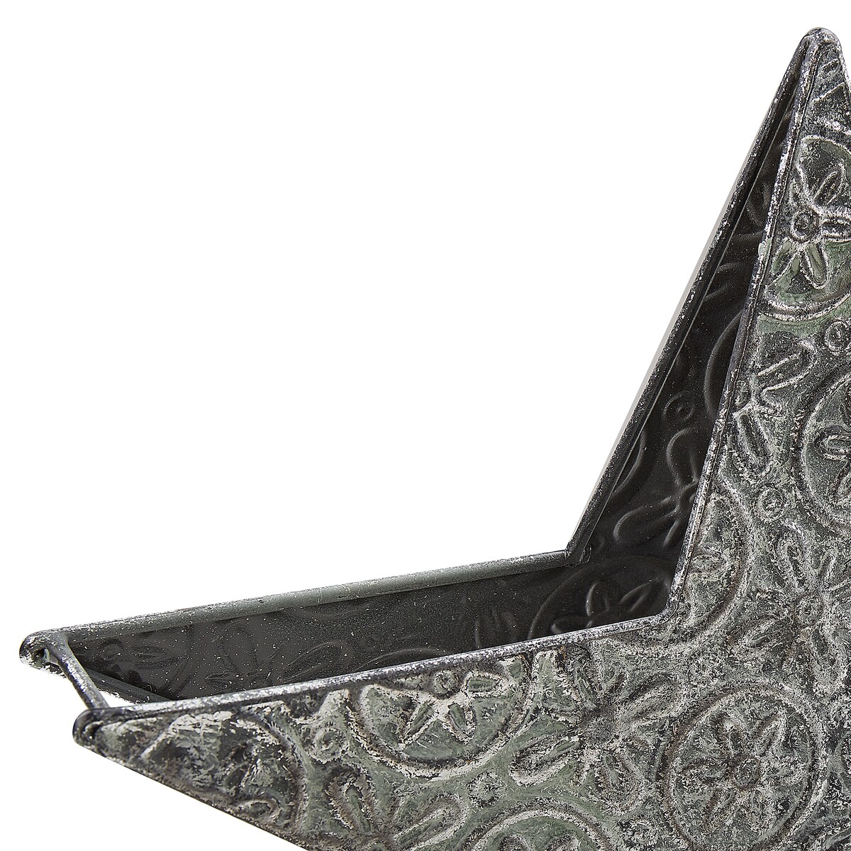 Zestaw 2 świeczników TORNIO Metal 30/26 cm Srebrny