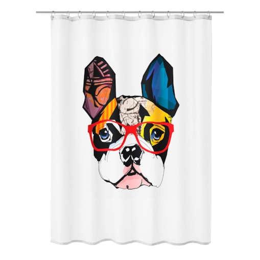 Kleine Wolke Henry Tekstylna zasłona prysznicowa pies 180x200 cm Eco Care pop art