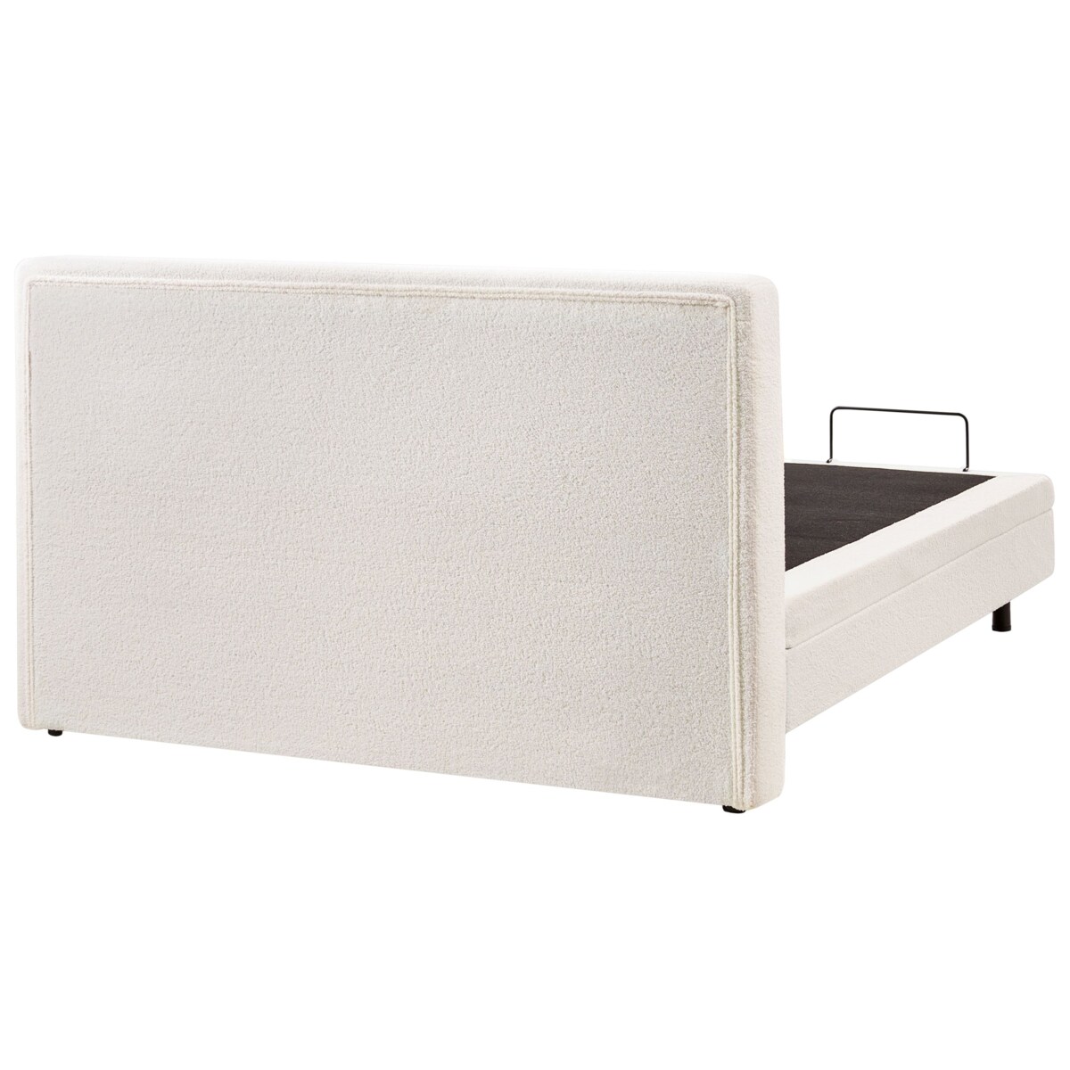 Łóżko regulowane Boucle DUKE 160 x 200 cm Złamana biel