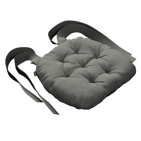 Poduszka na krzesło Marcin, szary, 40 x 37 x 8 cm, Etna