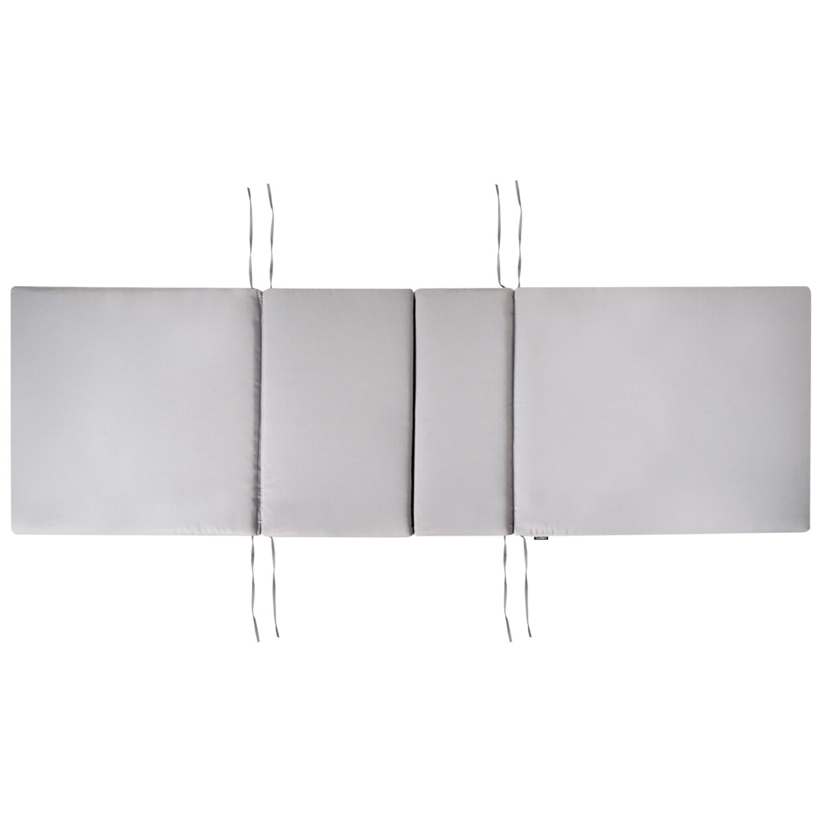 Leżak ogrodowy z poduszką JAVA PREMIUM Drewno akacjowe Jasnoszary