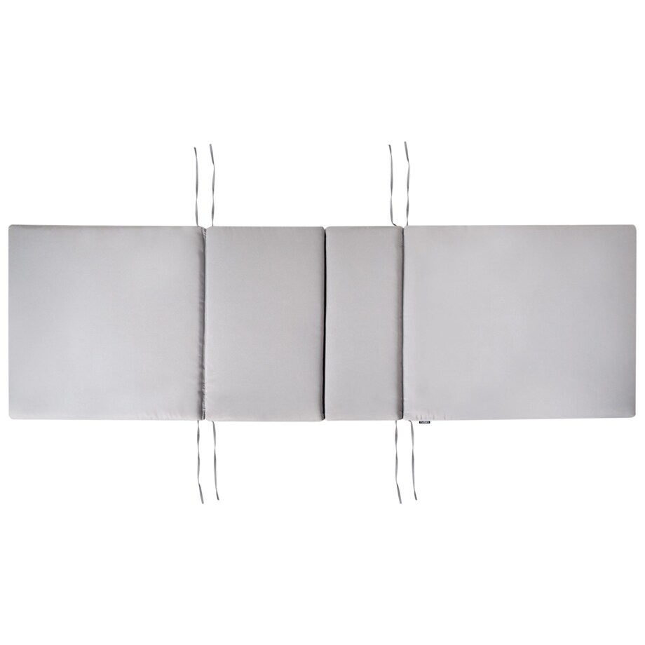 Leżak ogrodowy z poduszką JAVA PREMIUM Drewno akacjowe Jasnoszary