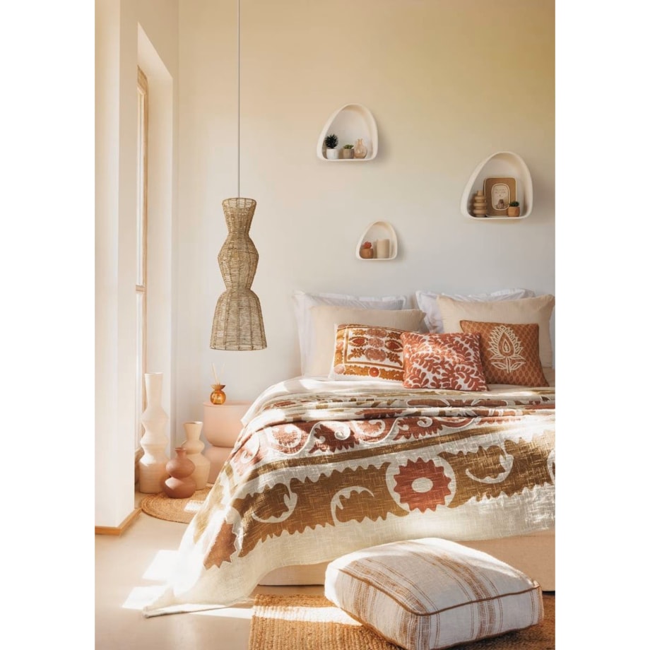 Narzuta bawełniana, terracotta, 240x260 cm, Sienna