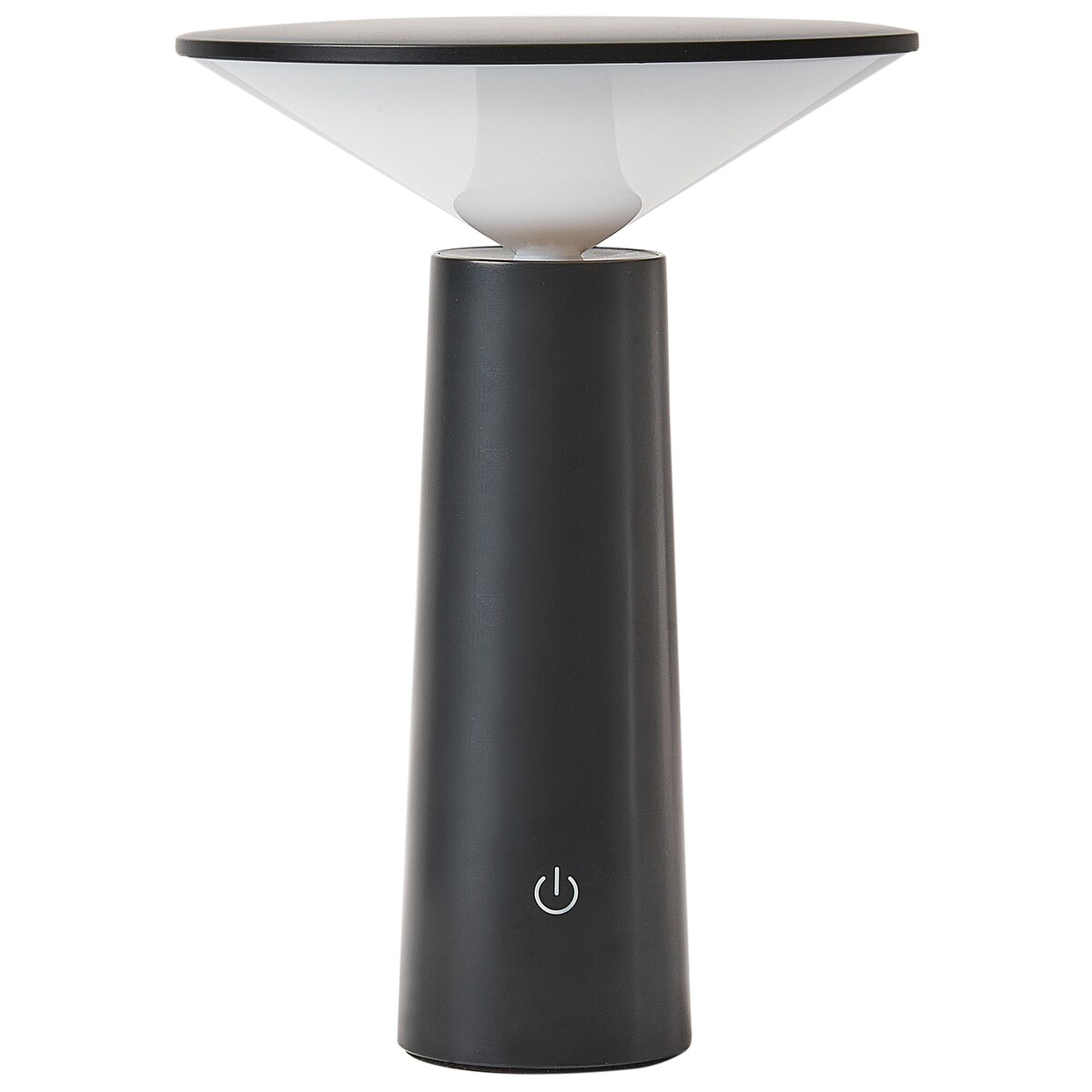 Bezprzewodowa lampa stołowa LED LEVIRA Ze ściemniaczem Metal Czarny