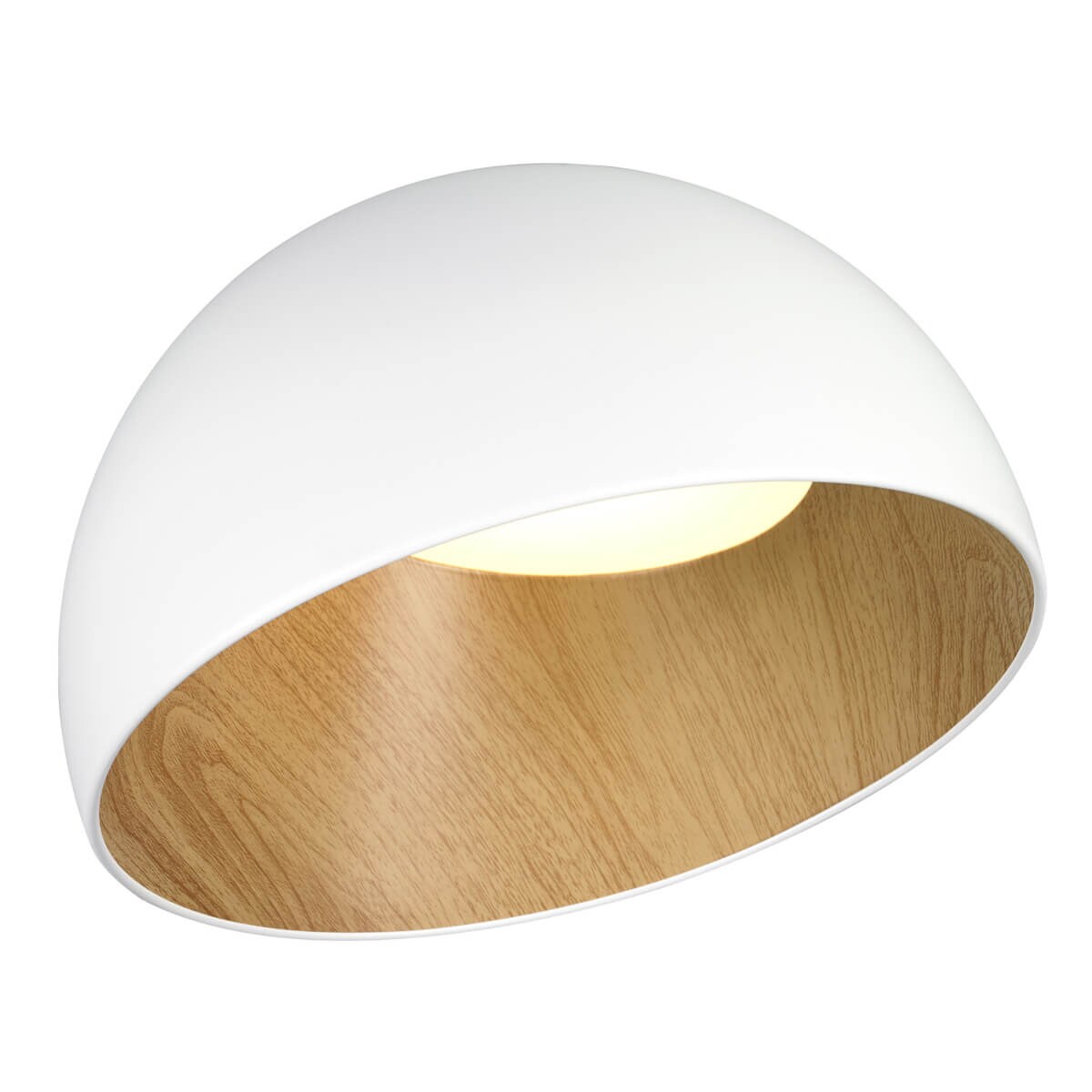 Drewniana lampa sufitowa Padella ST-9493C/B white Step LED 48W 3000K hygge biała