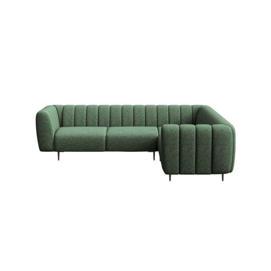 Shel Sofa narożna - ciemnozielona