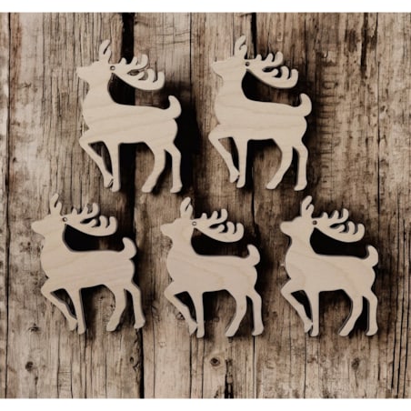 Zestaw kreatywny RENIFERY z kredkami ozdobne pudełko PREZENT świąteczny