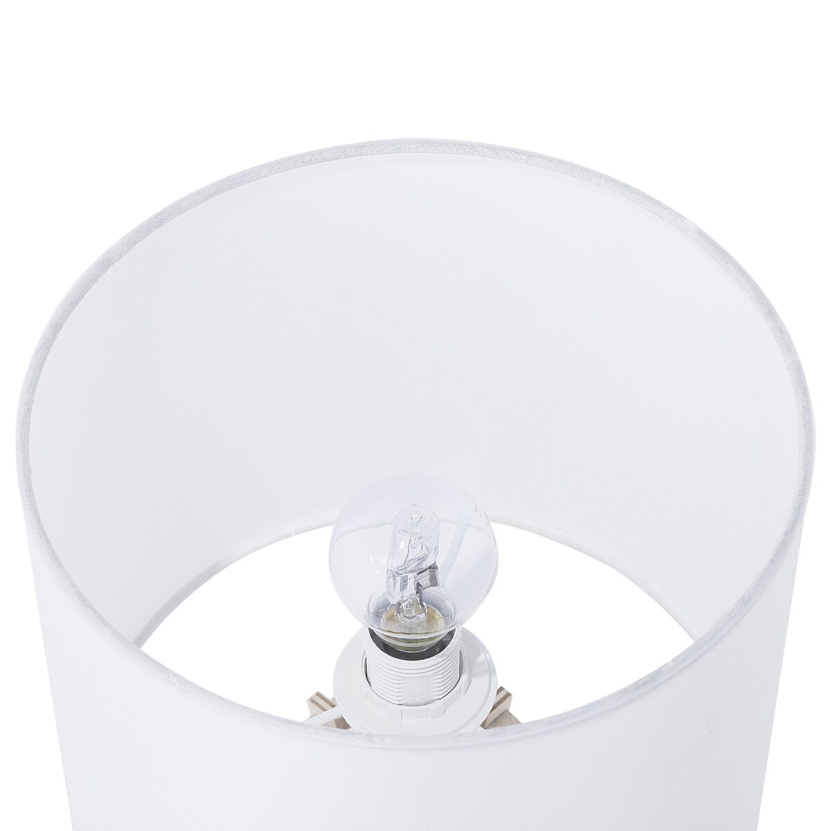 Lampa stołowa CARRION Brązowy/ biały