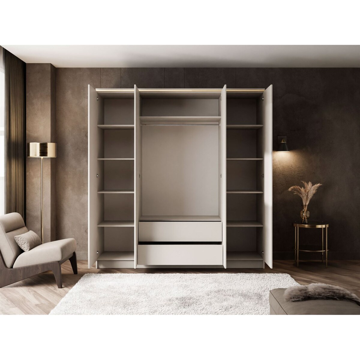 Szafa AURORA 4D KASZMIR push to open