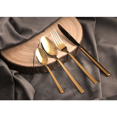 Widelec obiadowy Piano Shiny gold 31029