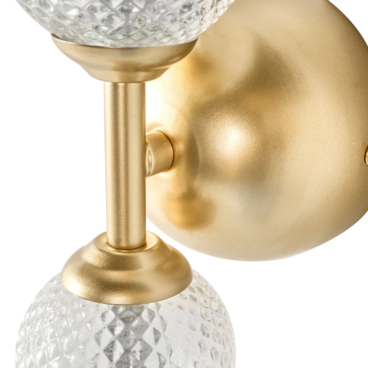 Lampa ścienna LED ARAS Szkło Złoty