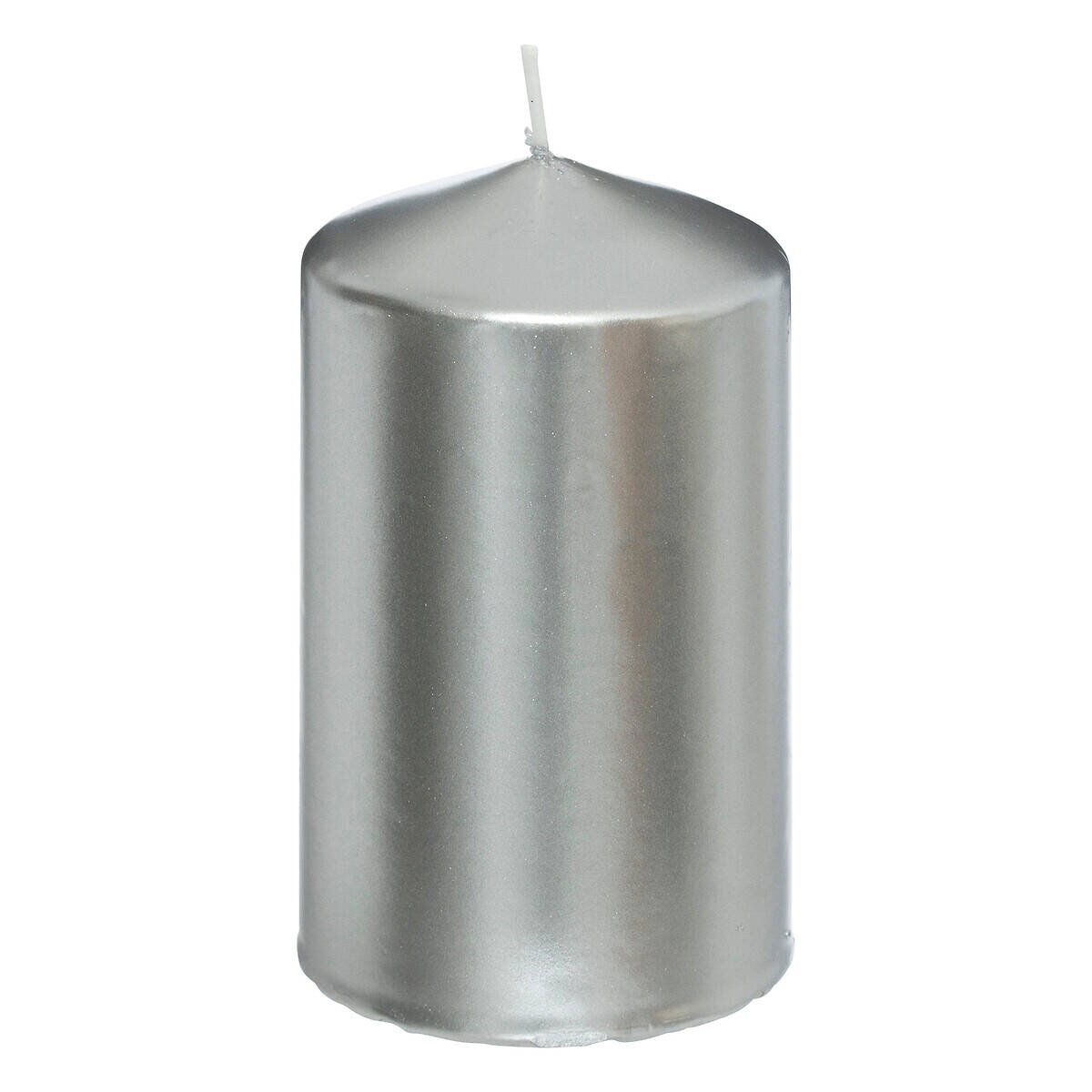 Świeca walec, błyszcząca, 12 cm