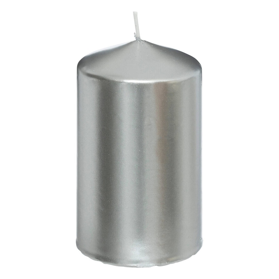 Świeca walec, błyszcząca, 12 cm