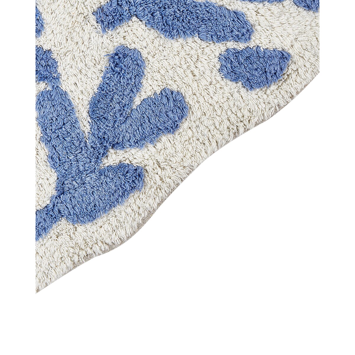 Dywanik łazienkowy bawełniany 60 x 90 cm niebieski DERIK