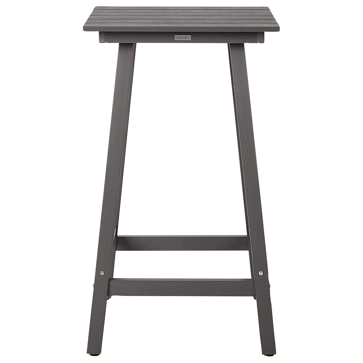 Stolik ogrodowy barowy ADIRONDACK 60 cm 59 cm Materiał syntetyczny Ciemnoszary