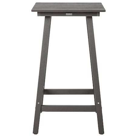 Stolik ogrodowy barowy ADIRONDACK 60 cm 59 cm Materiał syntetyczny Ciemnoszary