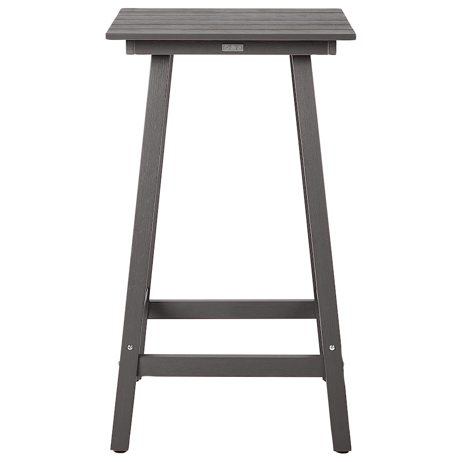 Stolik ogrodowy barowy ADIRONDACK 60 cm 59 cm Materiał syntetyczny Ciemnoszary