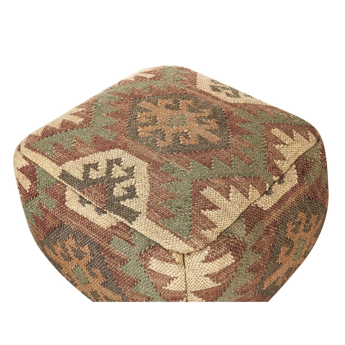 Puf CUMBUM Juta Kolorowy 50 cm 50 cm 30 cm