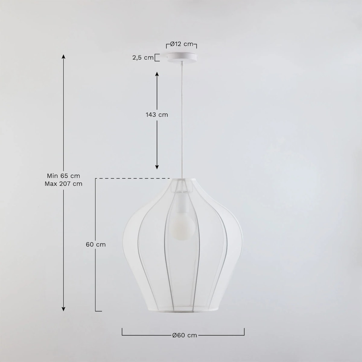 Lustro w wiklinowej ramie, kształt słońca, Ø 30 cm