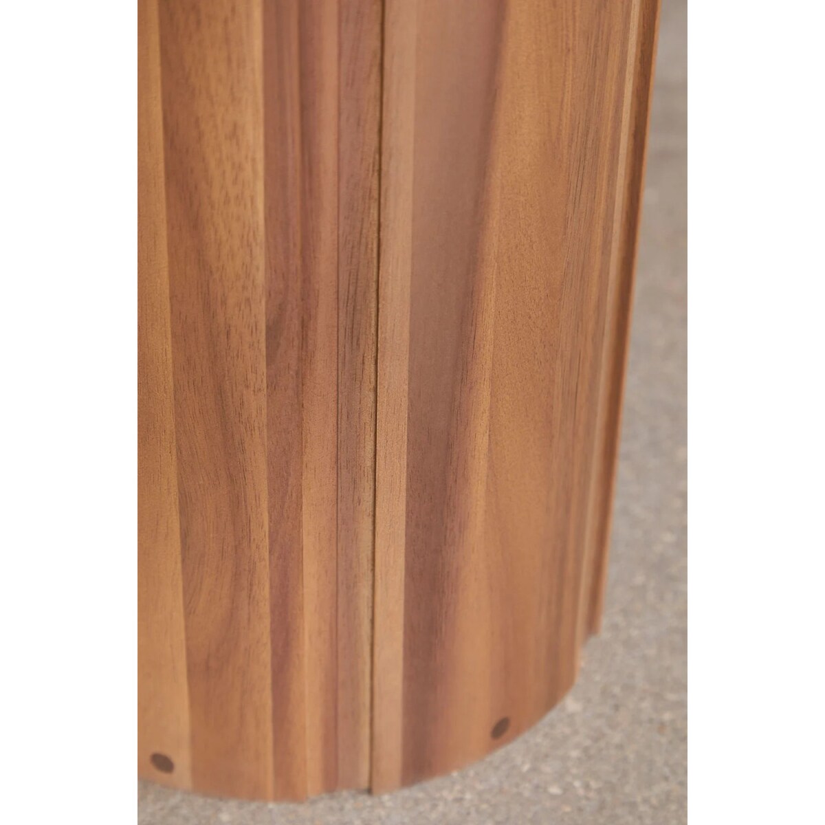 Stół ogrodowy Ø120 cm i 6 krzeseł, drewno akacjowe Danara/Elmina