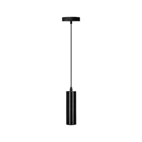 żelazna lampa wisząca czarna gu10