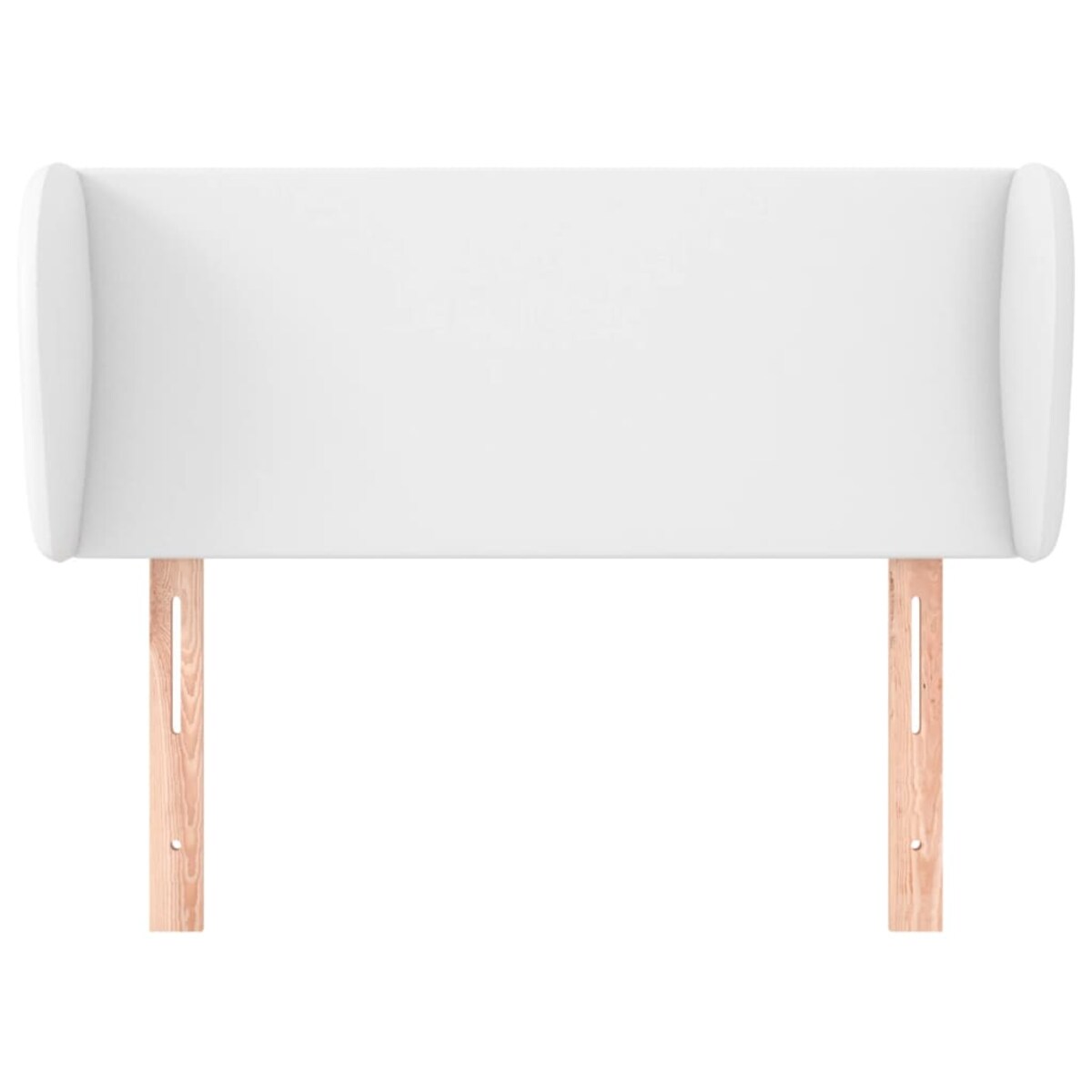 vidaXL Zagłówek uszak, biały, 93x23x78/88 cm, sztuczna skóra