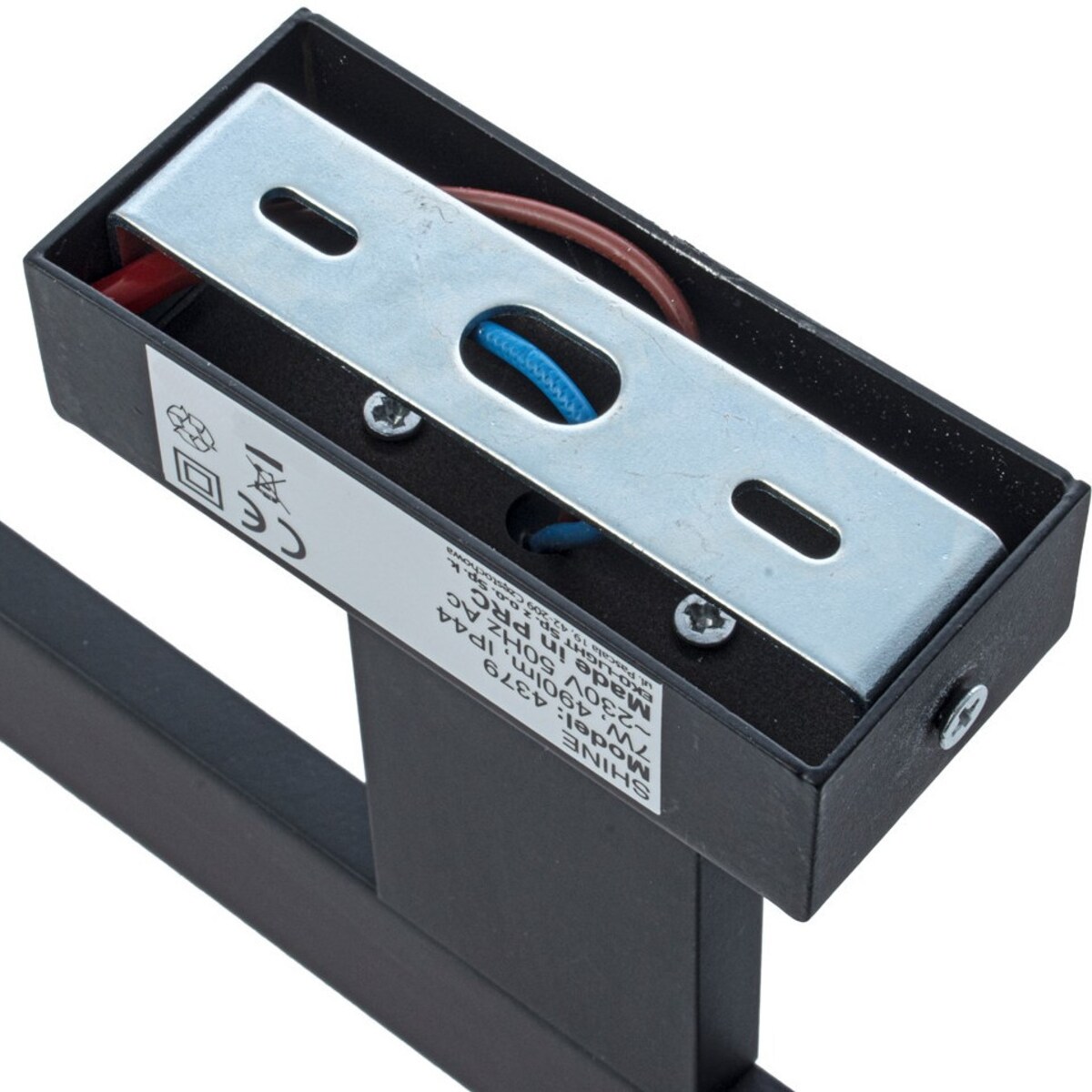 Kinkiet LAMPA ścienna SHINE ML4377 listwa OPRAWA nad lustro LED 7W 4000K nad obraz IP44 czarna, Milagro