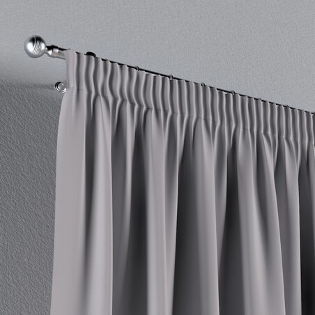 Zasłona na taśmie marszczącej 1 szt. 130x245 ciepły szary