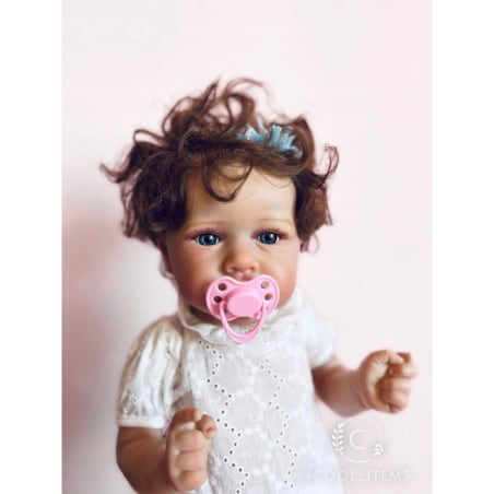 Lalka Reborn Baby Doll JAK ŻYWE dziecko bobas Wysoka jakość duża z włosami