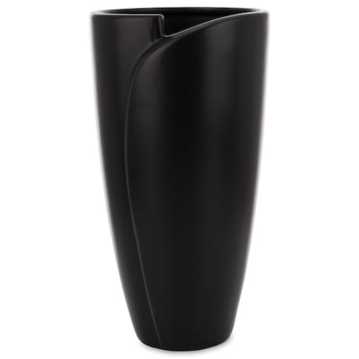 Wazon ceramiczny 36x19x19 cm CONTE czarny
