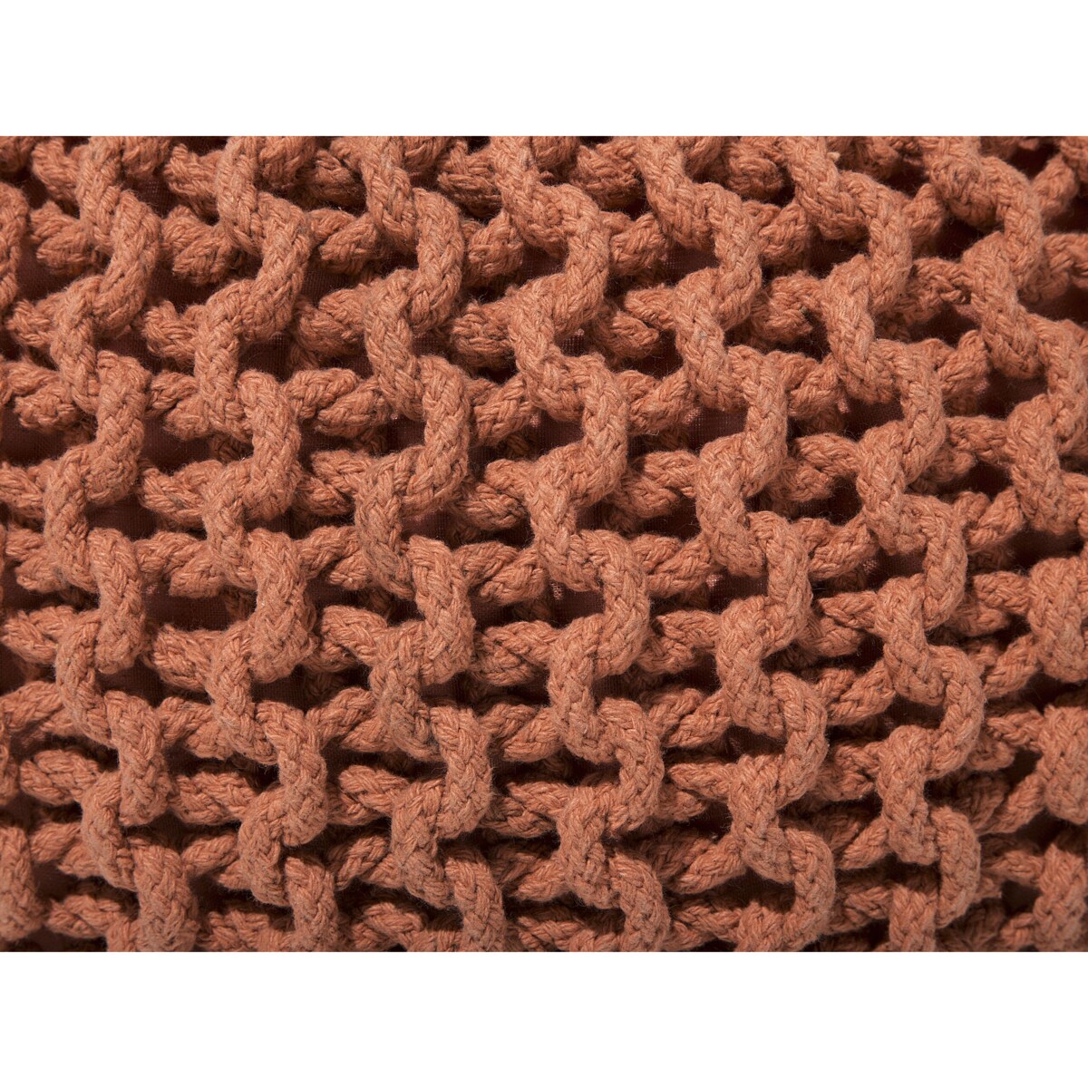 Puf 50 x 35 cm brązowy CONRAD