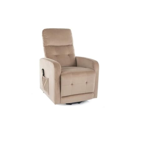Fotel rozkładany OTUS II VELVET beżowy