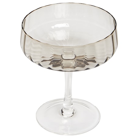 Zestaw 4 pucharków do szampana QUARTZ 170 ml Szary