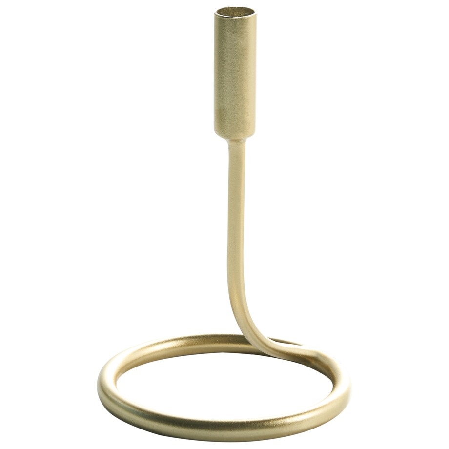 Zestaw 2 świeczników BUNYU Metal 19/28 cm Złoty