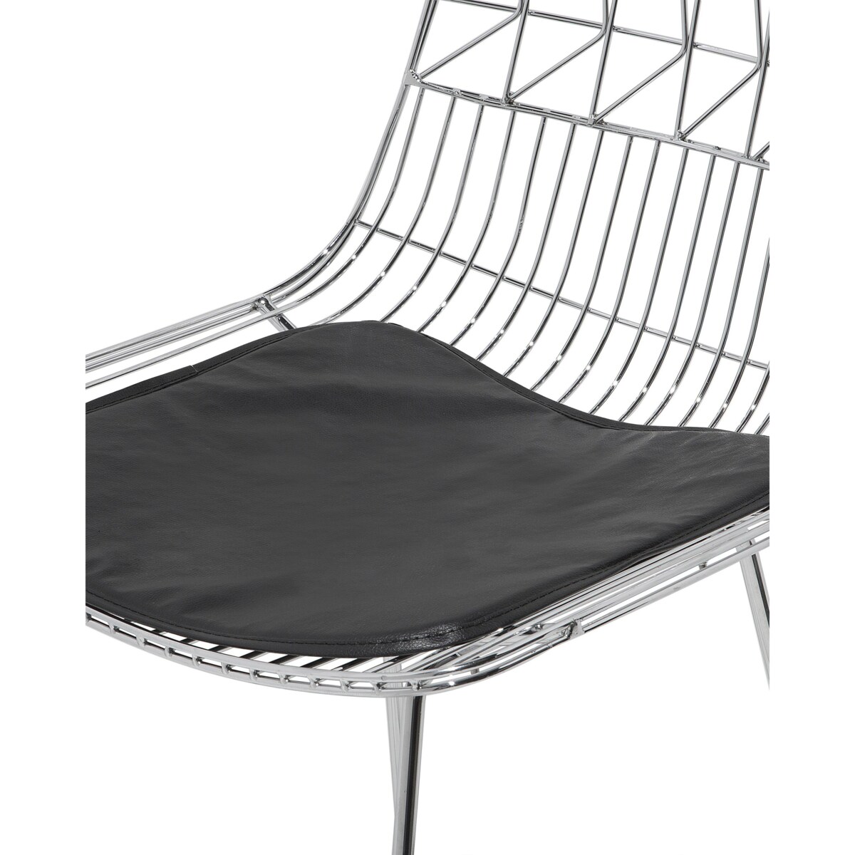 Zestaw 2 krzeseł barowych metalowy srebrny PRESTON